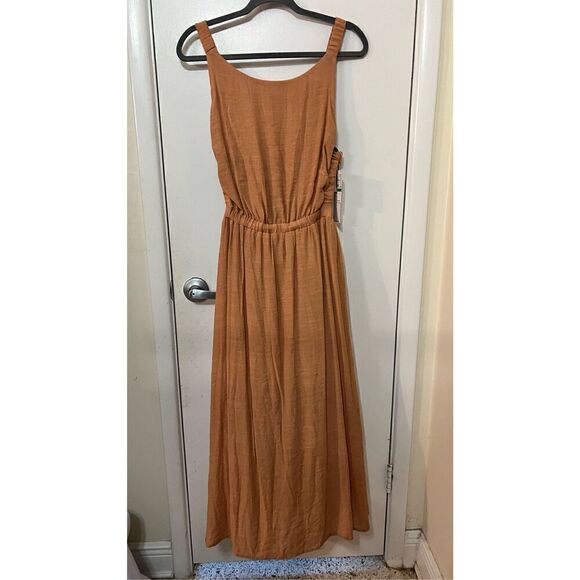 1. State Tan Large Smock Dress Womens Size L New Beautiful - Picture 3 of 12